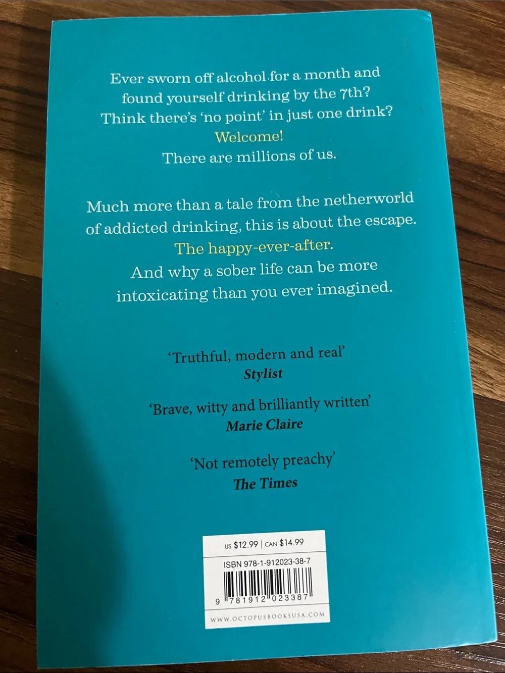 The Unexpected Joy of Being Sober — Teal Paperback